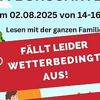 Bücher-Picknick fällt leider aus!