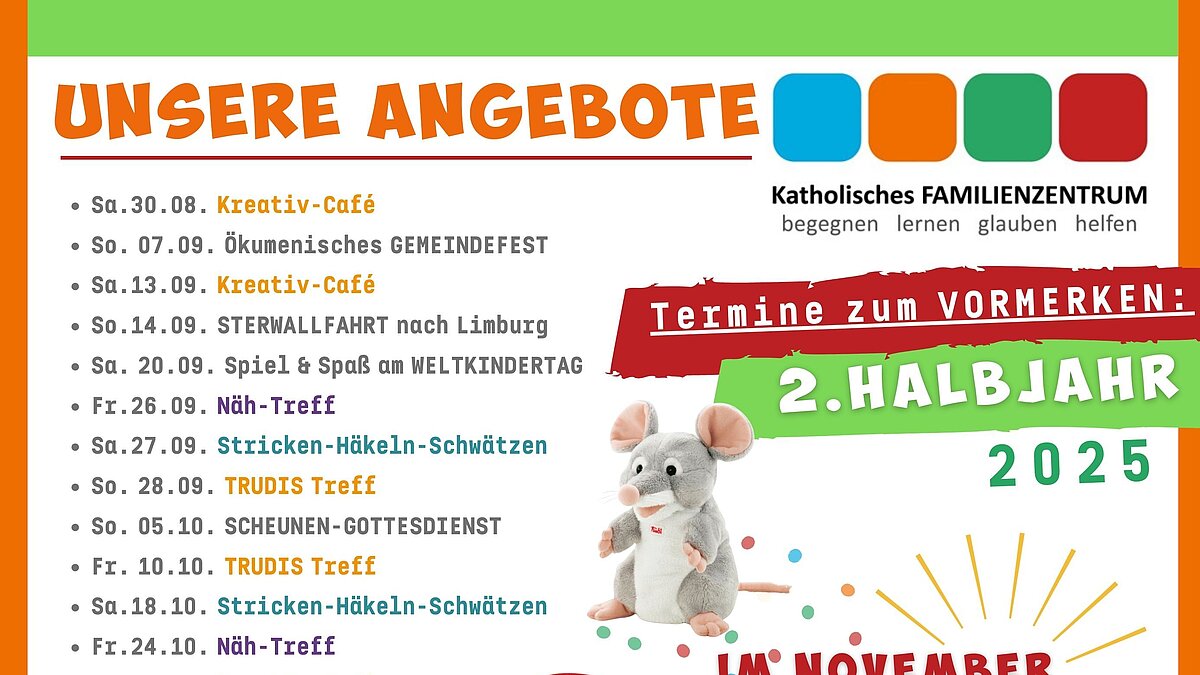 Unsere Veranstaltungen im ersten Halbjahr 2025