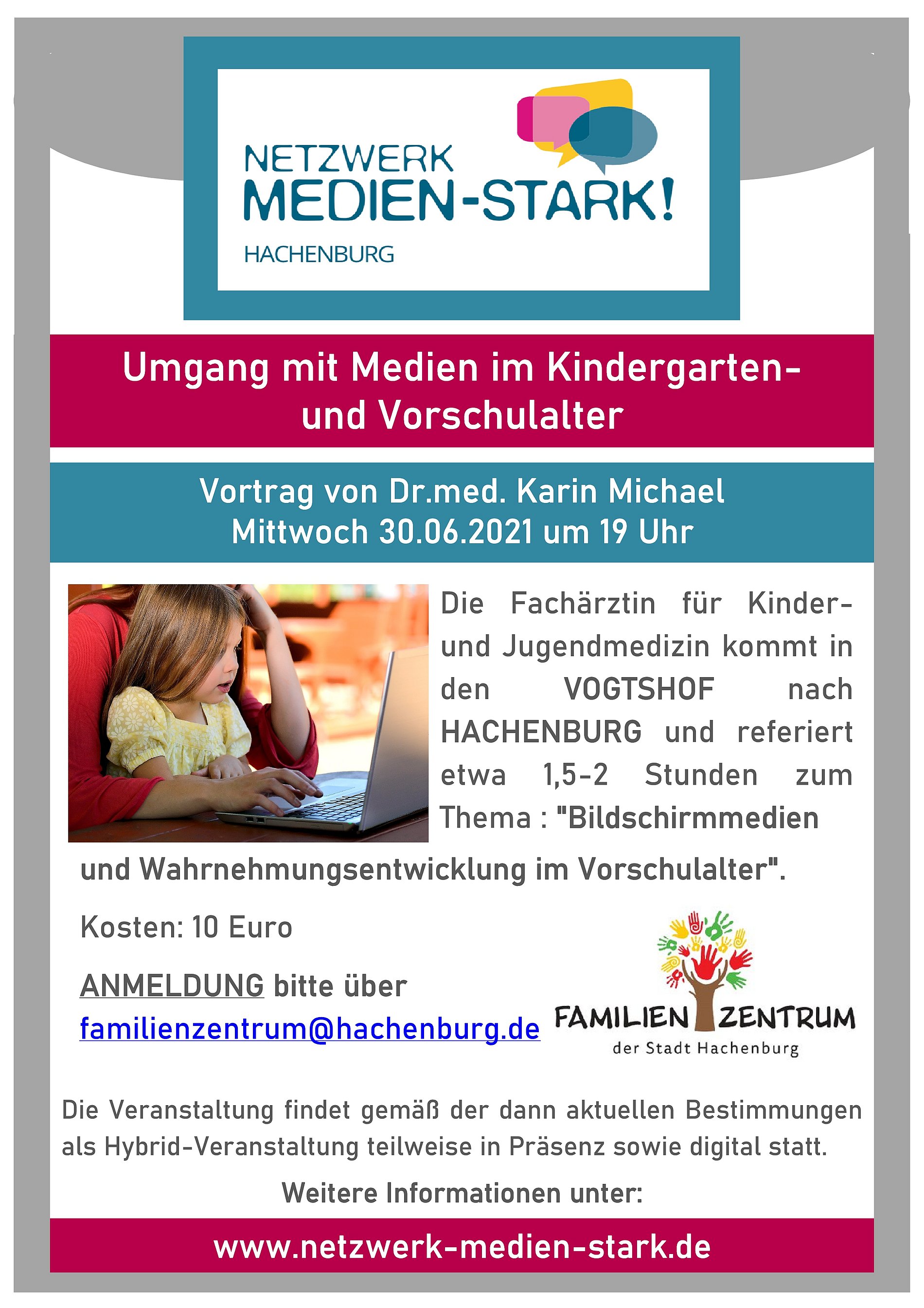 Vortrag "Umgang mit Medien im Kindergarten- und Vorschulalter"